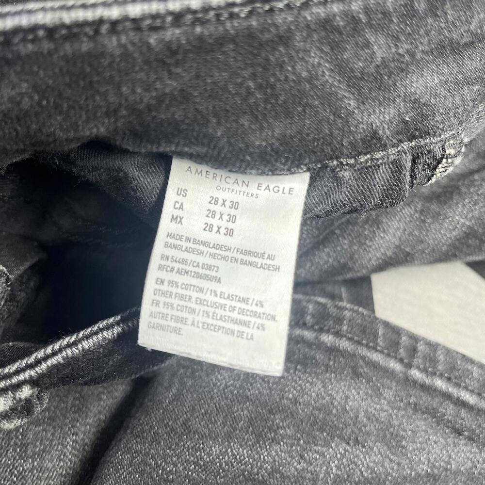 American Eagle RN: 54485 Next Level AirFlex Black Denim Men's 28 by 30 Jeans - Picture 5 of 7